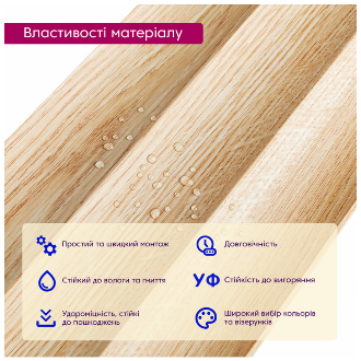 Рейка декоративна WPC стінова 205х14х2900мм, Пісочна
