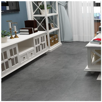 Самоклеюча LVT плитка 610х610х1.5мм, Сірий
