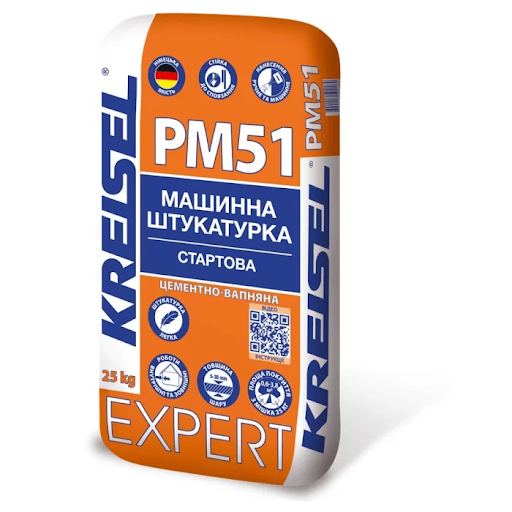 PM51 EXPERT Машинна штукатурка цементно-вапняна (25 кг)