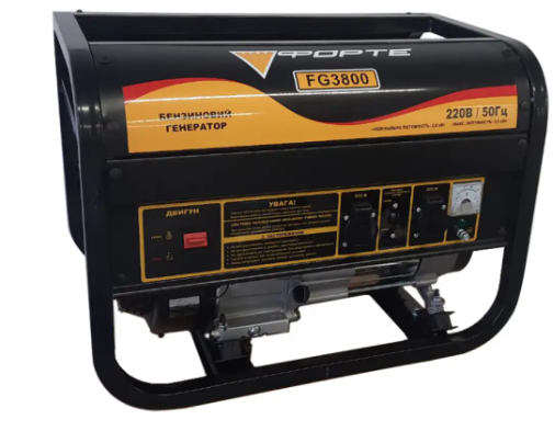 Генератор бензиновий 3 кВт Форте FG3800