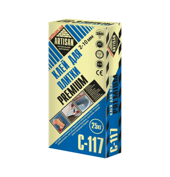 Клей для плитки ARTISAN С-117 PREMIUM (25кг)