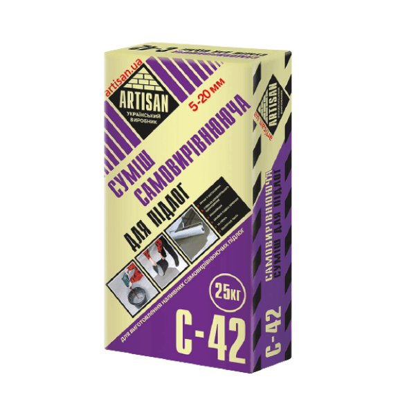 Самовыравнивающаяся смесь для пола ARTISAN С-42 (25кг)