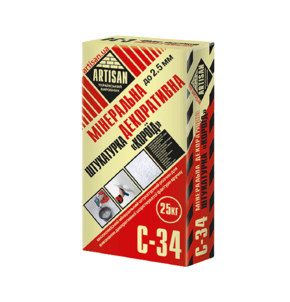 Минеральная штукатурка «КОРОЕД» ARTISAN С-34 (25кг)