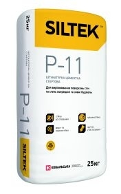 Р-11 Штукатурка цементна стартова (25кг) Siltek