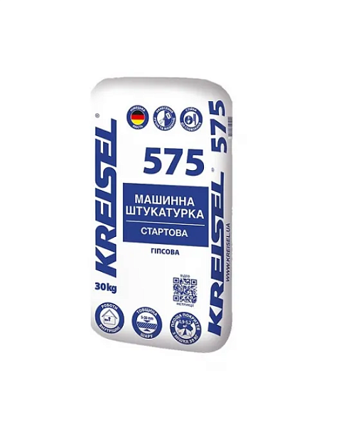 575 Штукатурка машинна стартова гіпсова (30 кг)