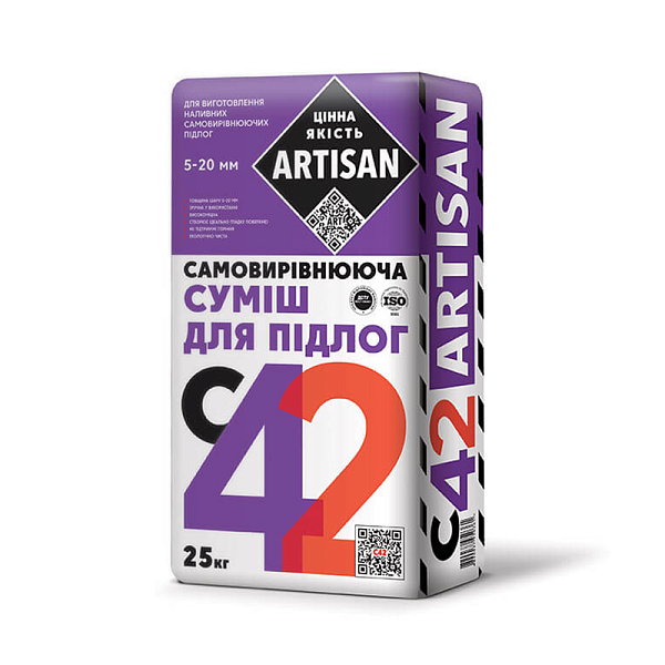 Самовыравнивающаяся смесь для пола ARTISAN С-42 (25кг)