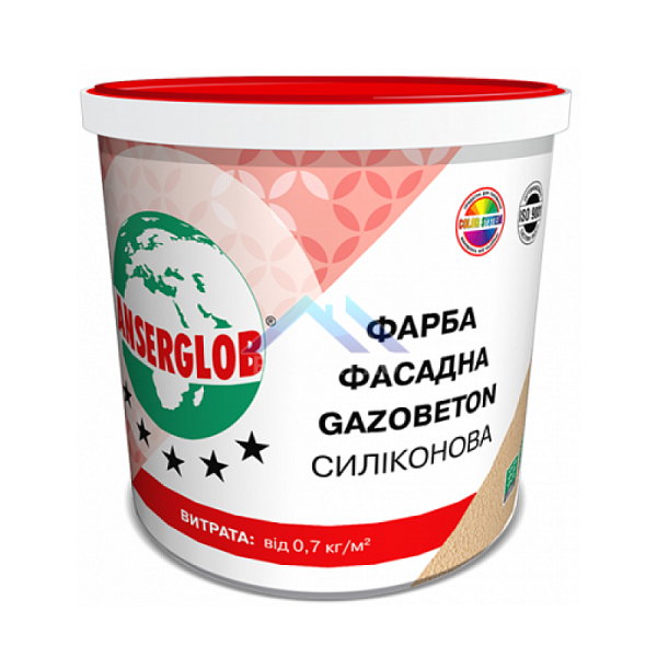 Фарба фасадна Anserglob СИЛІКОНОВА 7кг