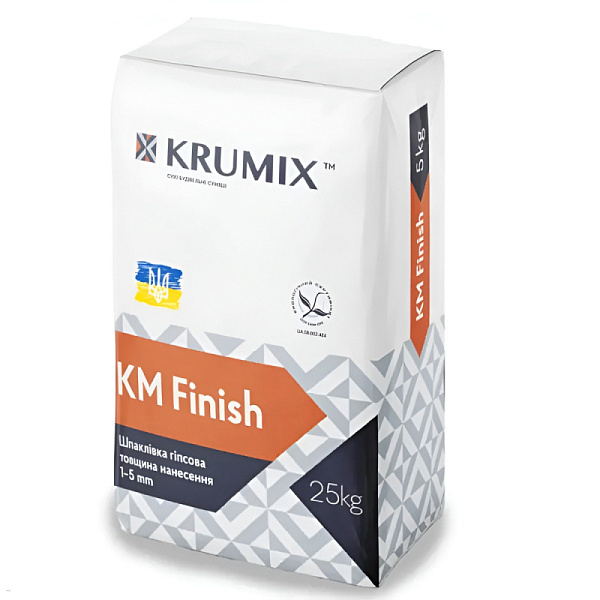Штукарутка гіпсова фінішна Krumix Finish 25 кг