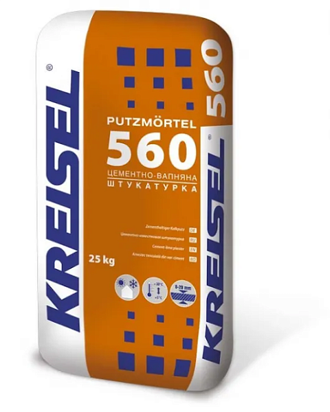 560 (25кг) Штукатурна суміш PUTZMORTEL Крайзель