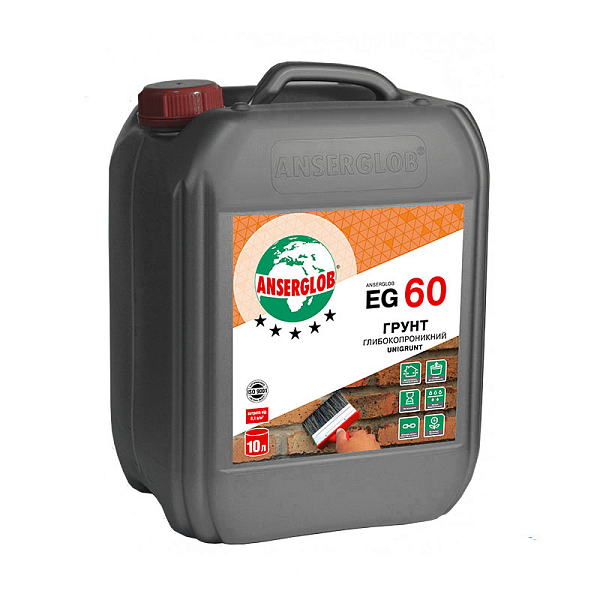 Грунт-емульсія Anserglob EG-60 (5л) універсальна глибокопроникна (Ансерглоб)